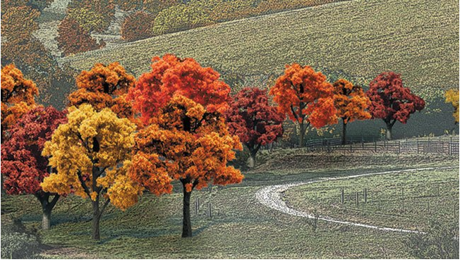 Woodland Scenics TR1575 - Fall Colors - 38/pkg - 3/4" - 2" (1.9 cm - 5.08 cm)