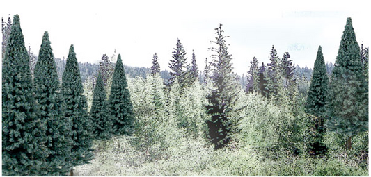 Woodland Scenics TR1587 - Blue Spruce - 18/pkg - 2" - 4" (5.08 cm - 10.1 cm)