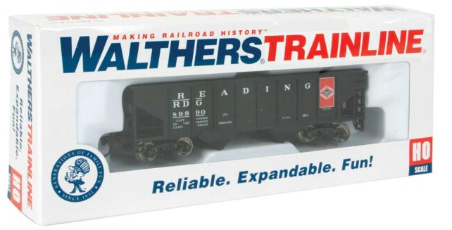 WalthersTrainline Part # 931-1842 HO Coal Hopper - Ready to Run -- Reading
