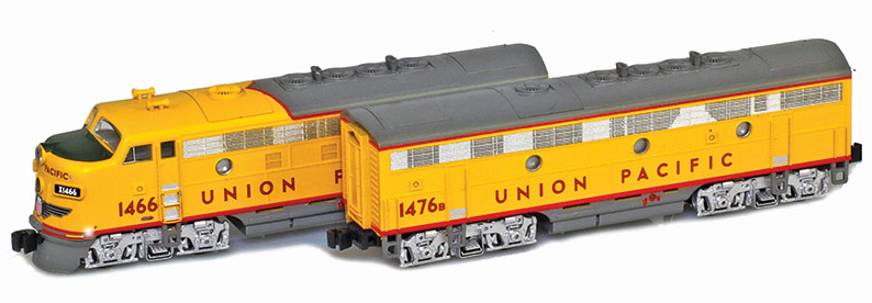 AZL 63007-1 UP "Union Pacific Railroad" F7 A-B Locomotive Set for Z scale