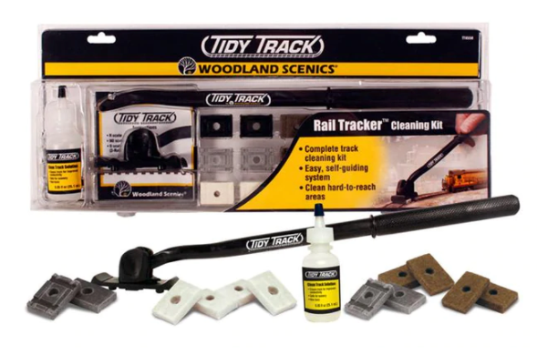 Woodland Scenic 4550 Tidy Track Rail Tracker Cleaning Kit, HO/N Scale