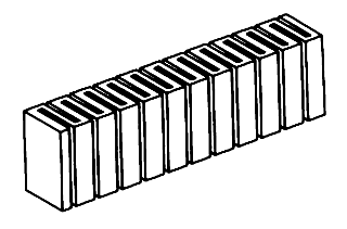 Woodland Scenic 1409 Risers - SubTerrain System -- 4" x 2' 10.2 x 61cm pkg(2), All Scales