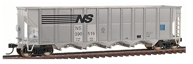 Walthers 932-7833 Gold Line(TM) Trinity RD-4 Coal Hopper 6-Pack - Ready to Run -- Norfolk Southern #5 (Aluminum)