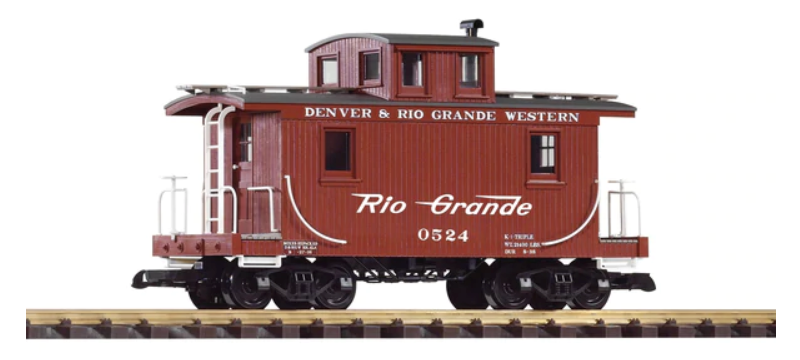 PIKO 38947 D&RGW Wood Caboose 0524 (G-Scale)