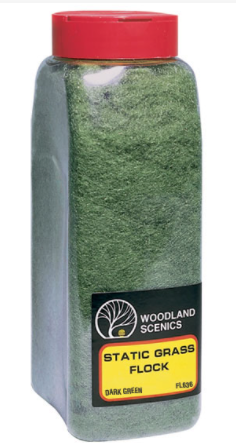 Woodland Scenics FL636 Static Grass Flock Dark Green