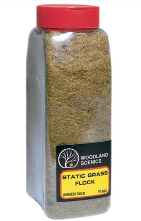 Woodland Scenics FL632 Static Grass Flock Harvest Gold