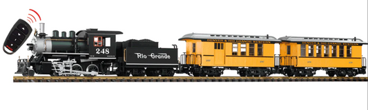 PIKO 38112 D&RGW PASSENGER R/C STARTER SET W/ANALOG SOUND & SMOKE (G-SCALE)