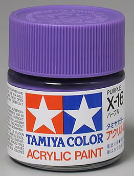 Tamiya X-16 Purple Gloss Finish Acrylic Paint (23ml)