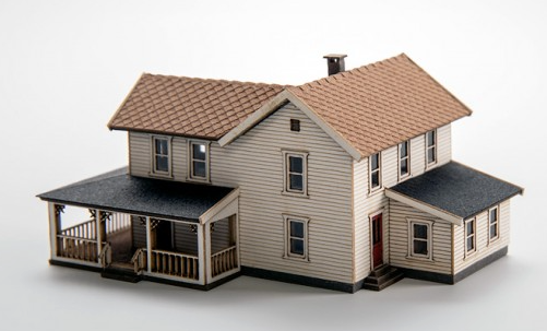 Archistories 406191 Z Scale Turn of The Century House White