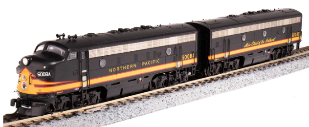 Broadway Limited Imports N 6865 EMD F7 A/B Set, Northern Pacific #6008A/6008B