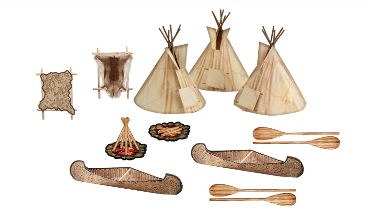 Woodland ScenicsSP4133 Teepee Village Kit