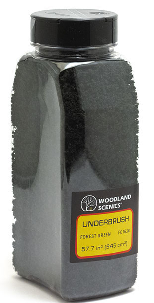 Woodland Scenics FC1638 - Underbrush Forest Green Shaker - 57.7 in3 (945 cm3)