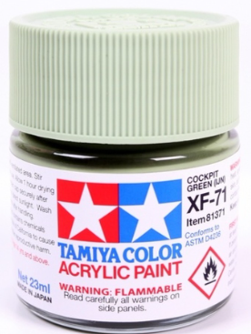 TAMIYA 81371 Paint Acrylic XF-71 Cockpit Green 23ml