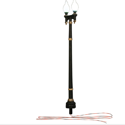 Woodland Scenics JP5632 Double Lamp Post Street Lights - HO Scale