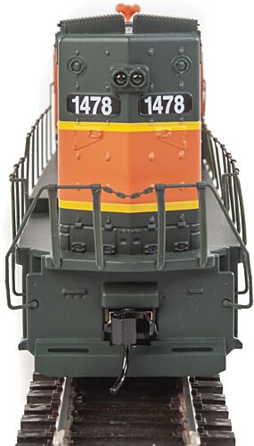 WalthersTrainline (HO) Part # 931-2500 EMD GP15-1 - Standard DC -- Burlington Northern & Santa Fe (green, orange, yellow)