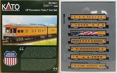 Kato Item #: 106-086 N Scale Union Pacific Excursion Train, 7-Car Set